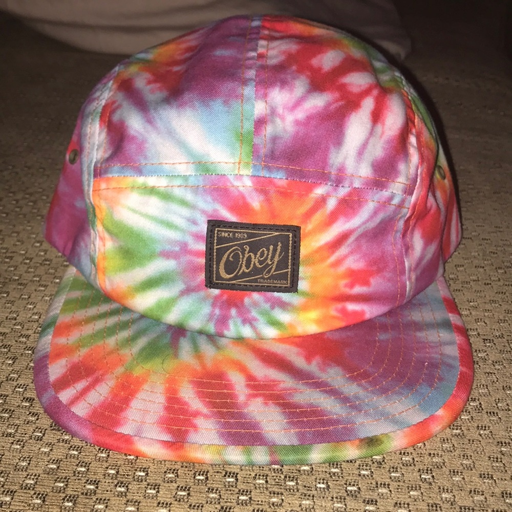 Obey tie-dye hat